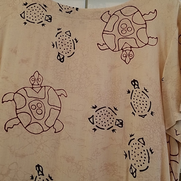 Hawaiian-style long dress by Urban Safari, M - Picture 3 of 4